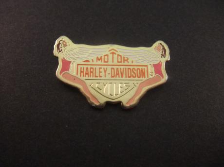 Harley Davidson motorcycles twee Pin Ups